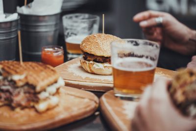 burgers and beer