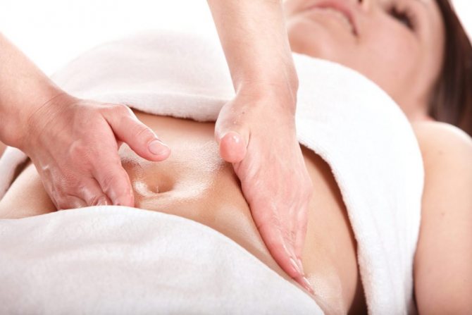 How to massage the abdomen when bloated?