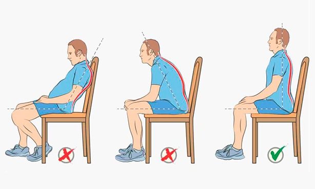 How to sit correctly