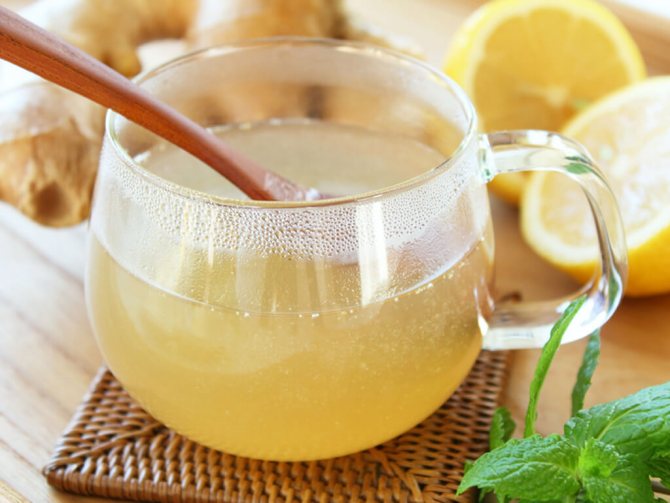 Healing drink with honey