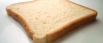 Slice of white bread