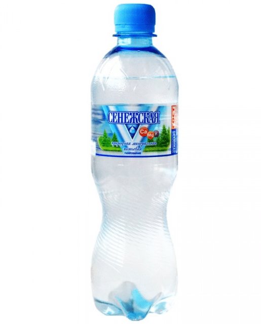 Mineral water with gas Senezhskaya