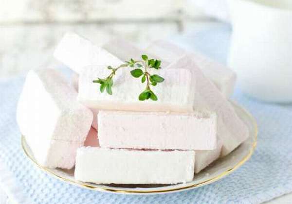 marshmallow on a plate