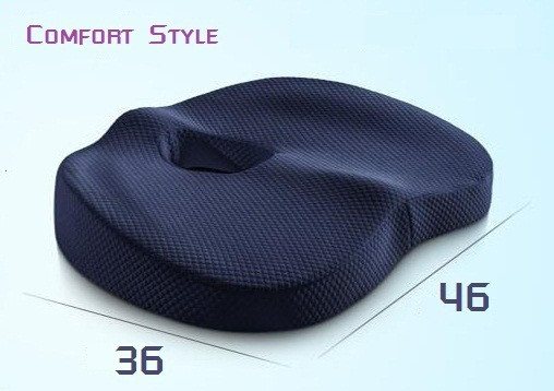 Orthopedic pillow for hemorrhoids on the seat