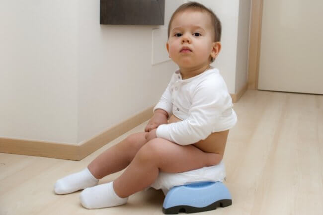 Baby on the potty