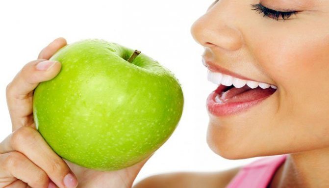 Употребление свежих яблок