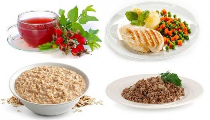 Meal options for gastritis
